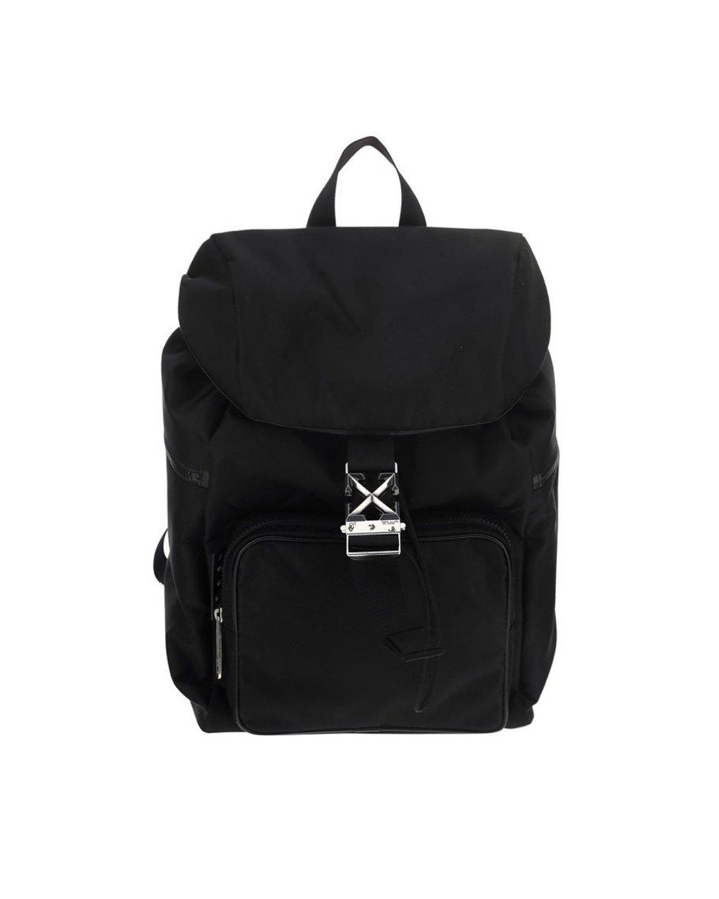 Off-White c/o Virgil Abloh Arrow Tuc Drawstring Backpack in Off-White c/o Virgil Abloh Arrow Tuc Drawstring Backpack in
