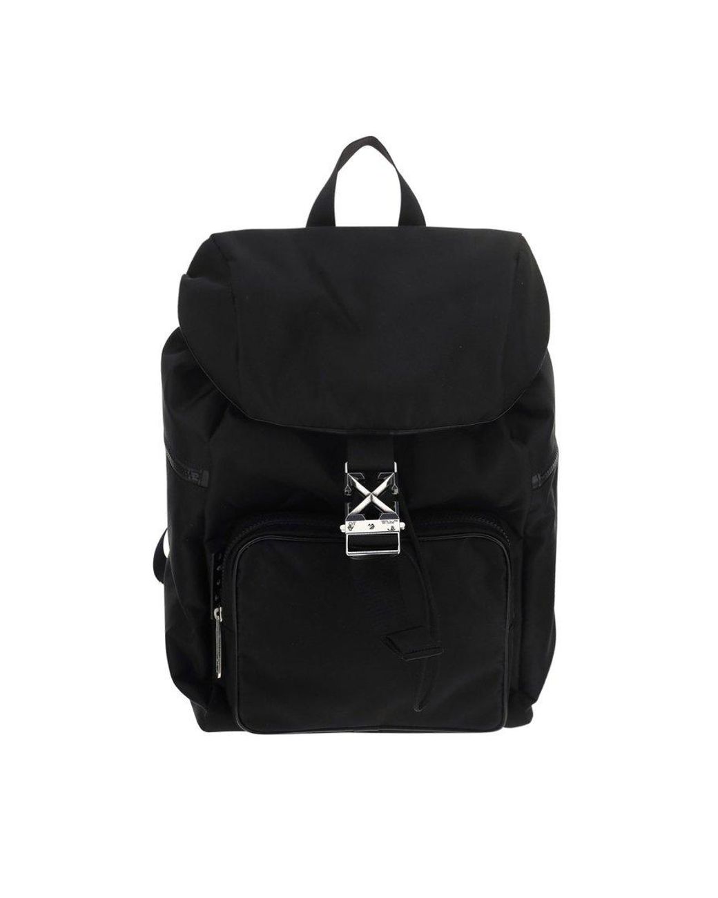 ARROW NYLON BACKPACK in black