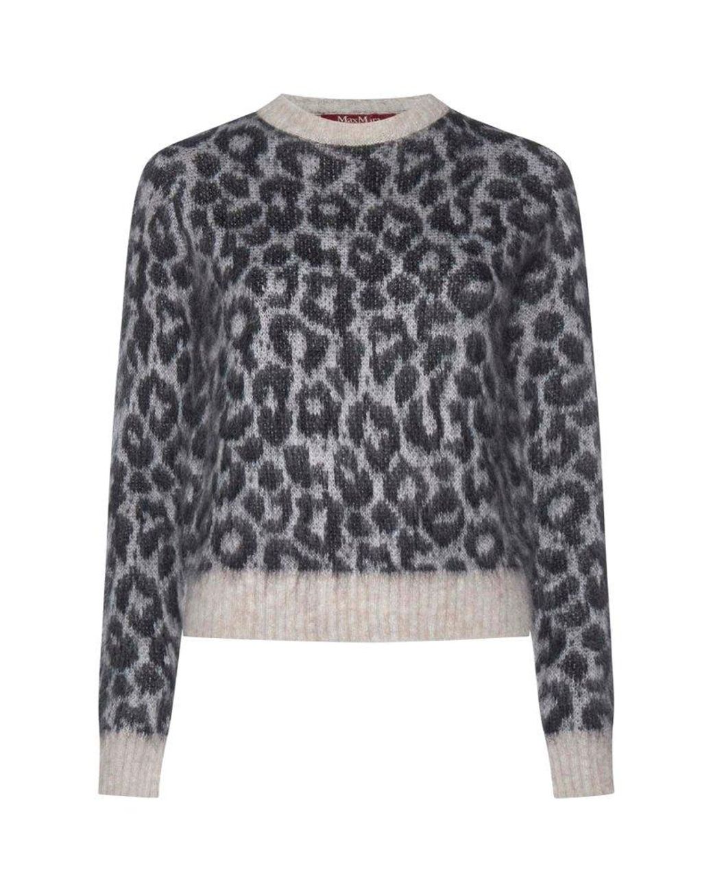 Max mara deals leopard sweater