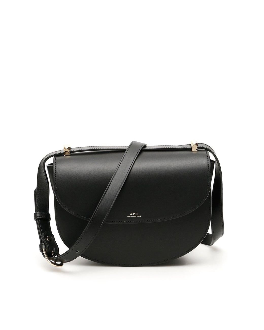 A.P.C. Genève Leather Cross-body Bag in Black - Save 50% - Lyst