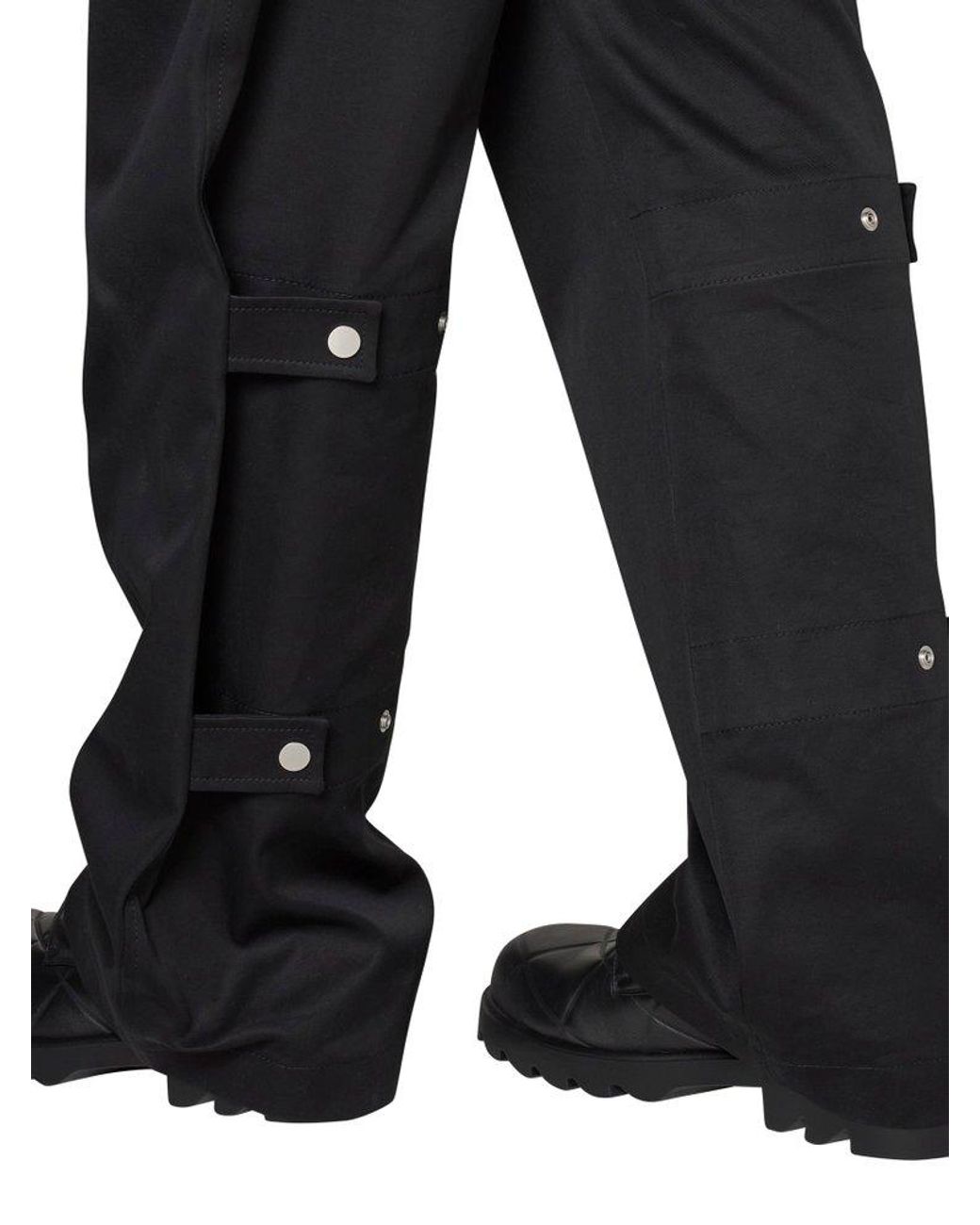 Bottega Veneta Strap Detailed Tailored Trousers in Black for