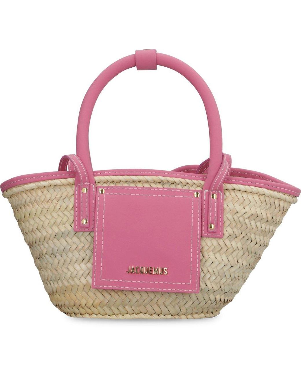 Jacquemus Le Petit Panier Soleil Tote Bag in Pink | Lyst