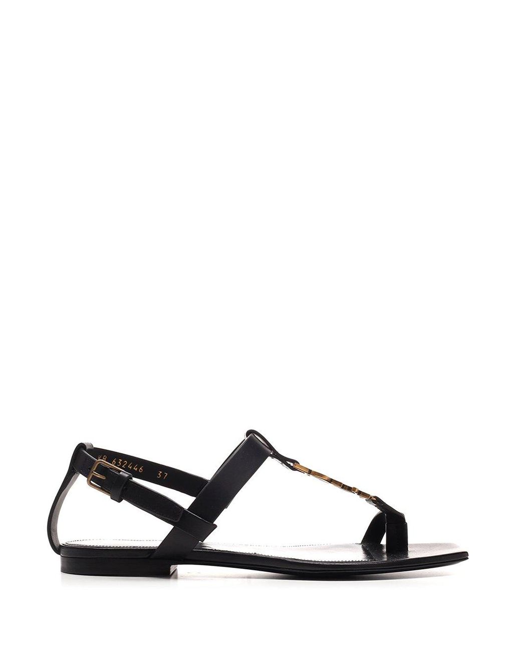 saint laurent cassandra sandals flat