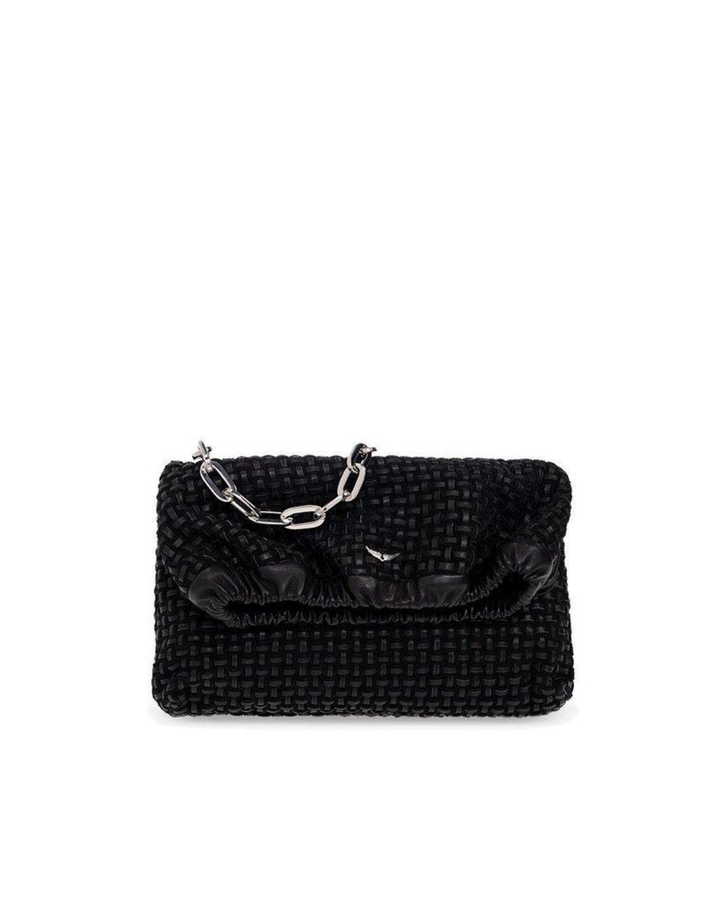 Zadig & Voltaire 'rockyssime' Shoulder Bag in Black Lyst