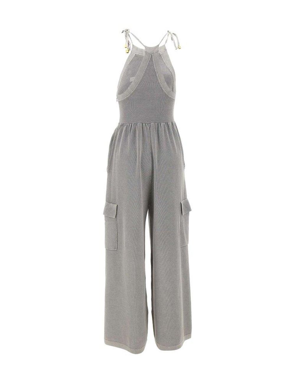 elisabetta-franchi-Grey-Maxi-