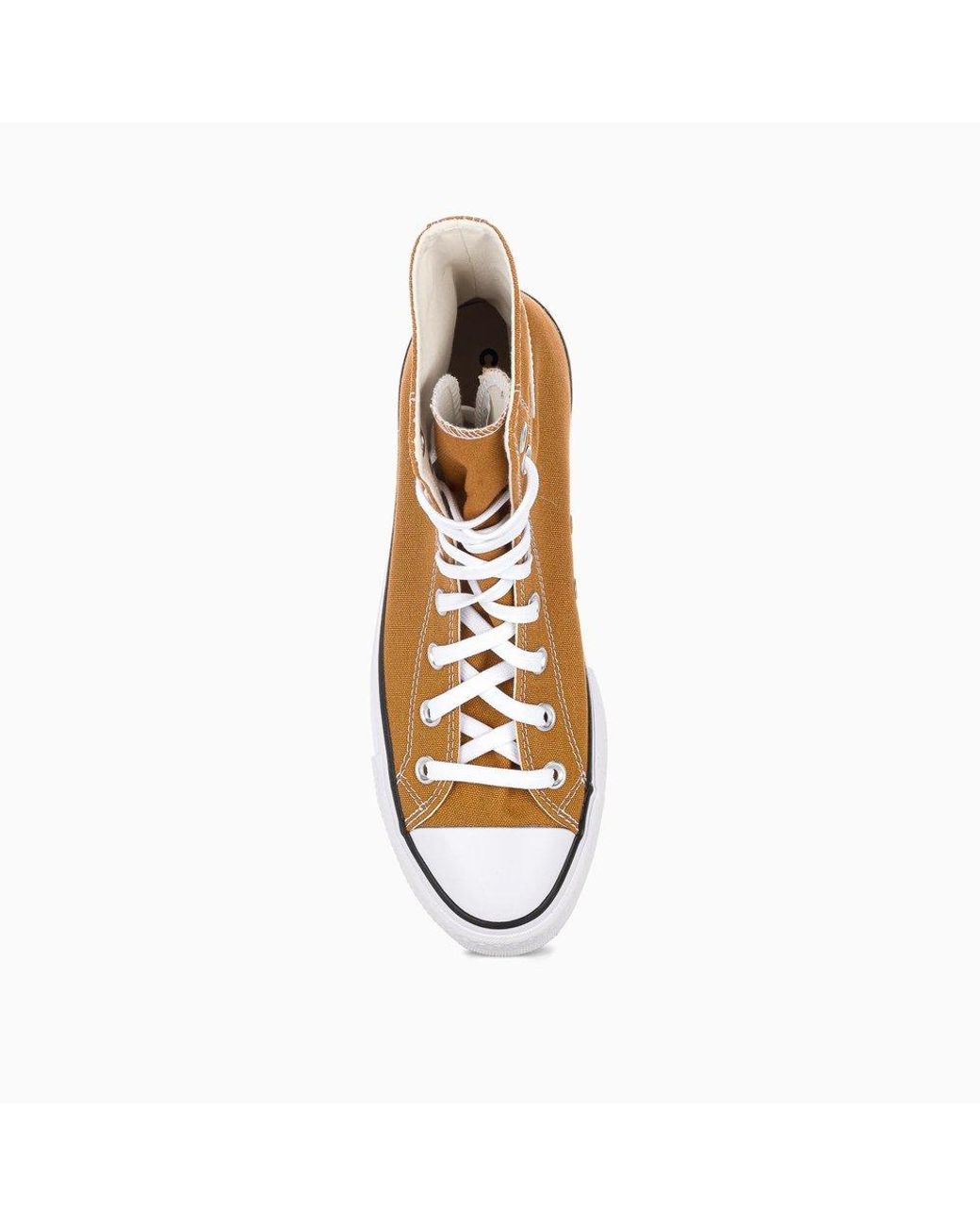 Converse Chuck Taylor High Top Platform Sneakers in Yellow | Lyst
