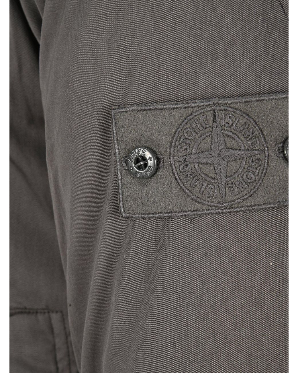 Stone Island Ghost Bomber Jacket in Gray for Men | Lyst