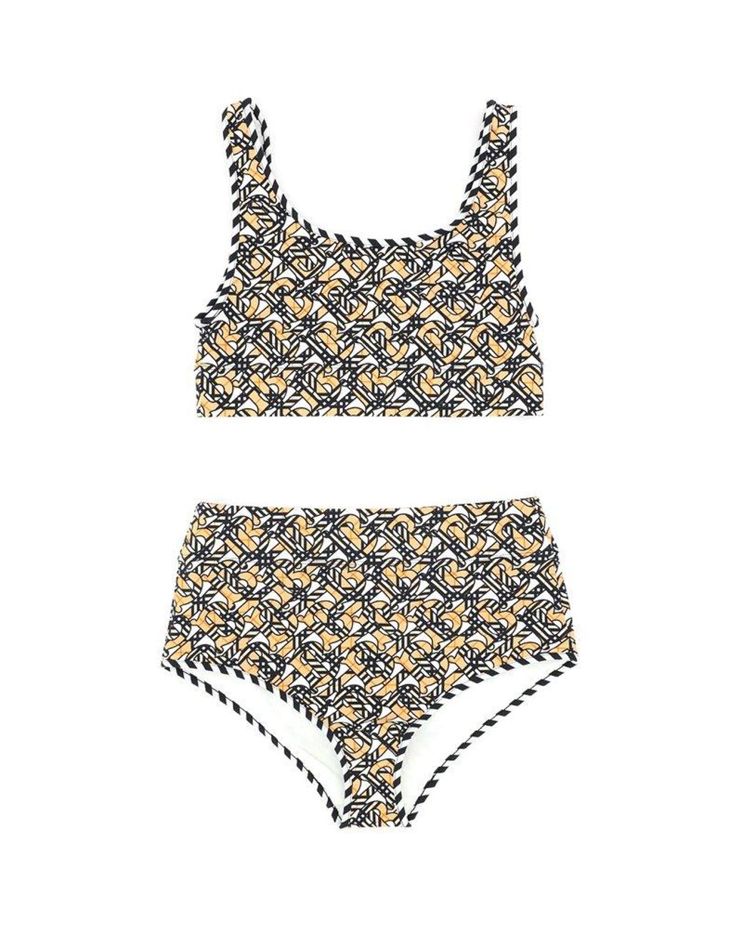 Burberry Monogram Two-piece Swimsuit | Lyst