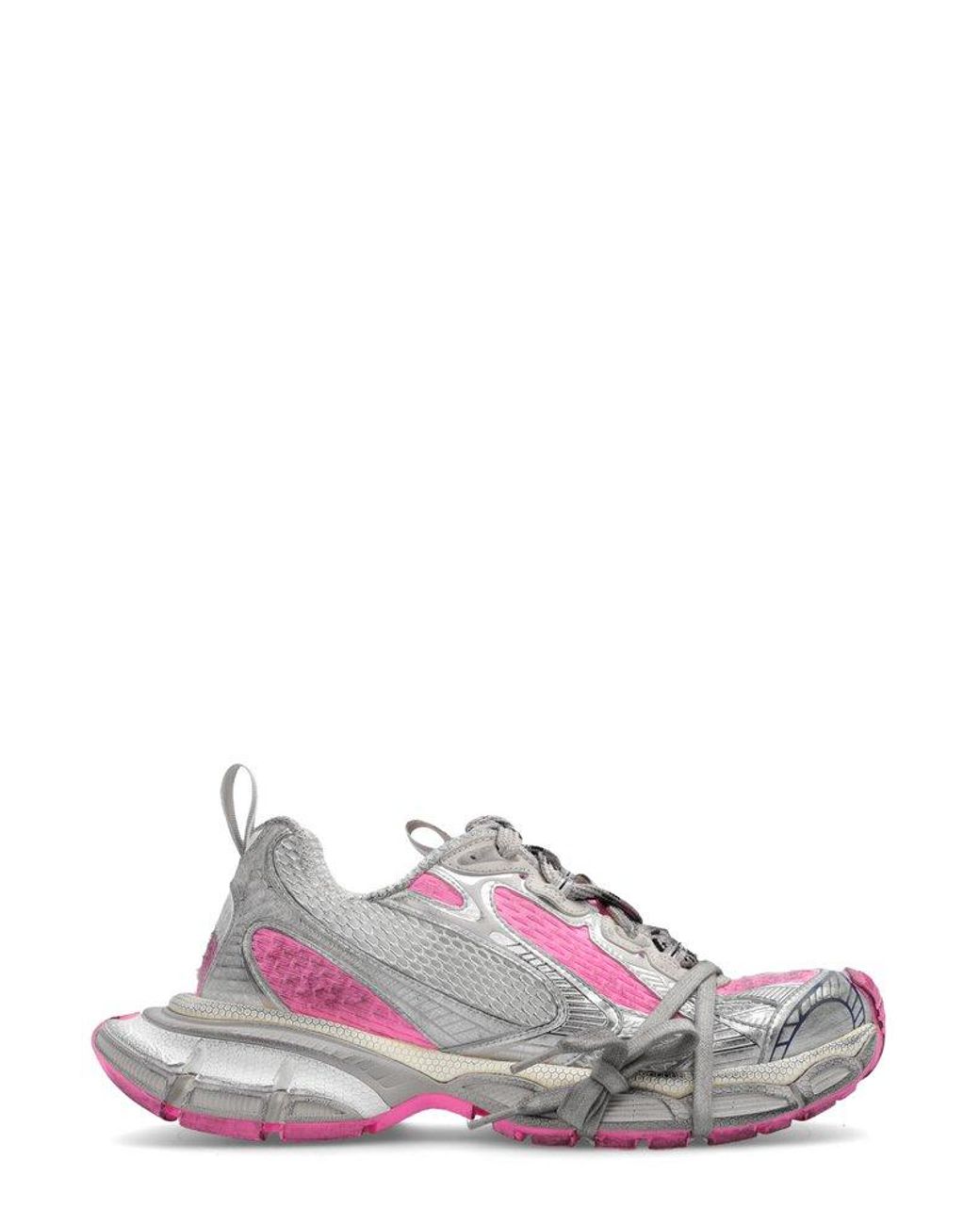 Balenciaga 3xl Lace-up Sneakers in Pink | Lyst