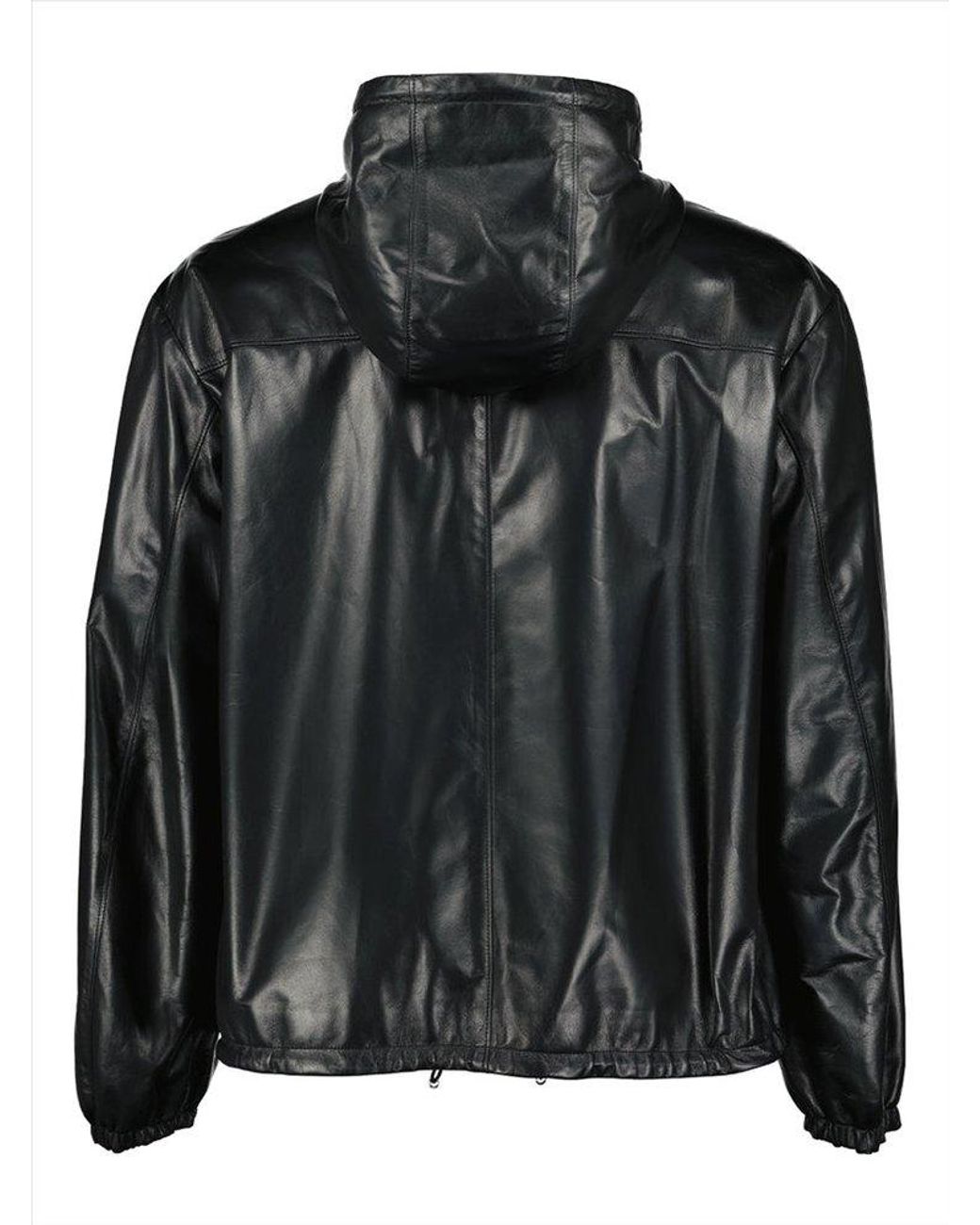 prada-Black-Zip-Up-Hooded-