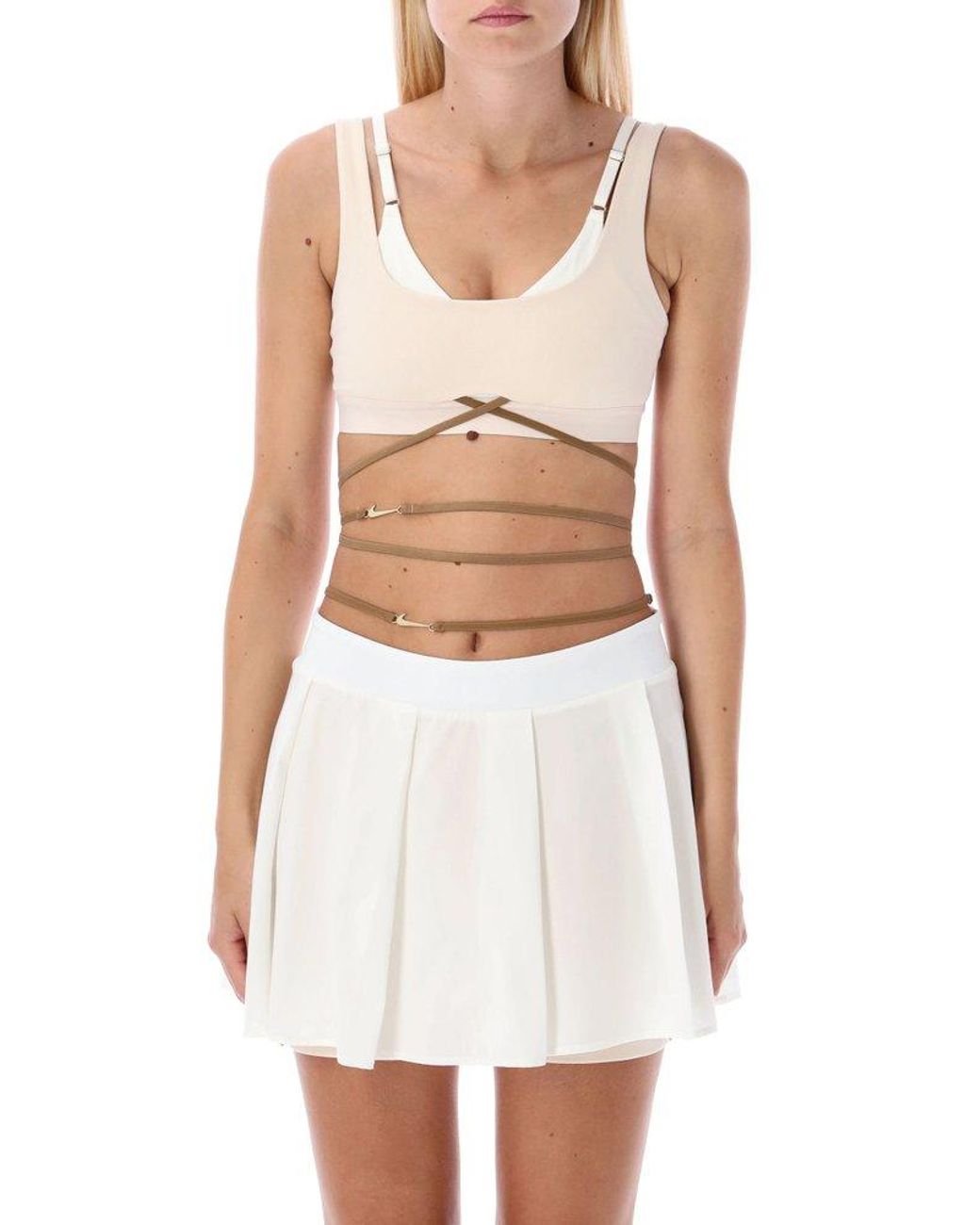 Nike X Jacquemus Light-support Sports Bra in White | Lyst