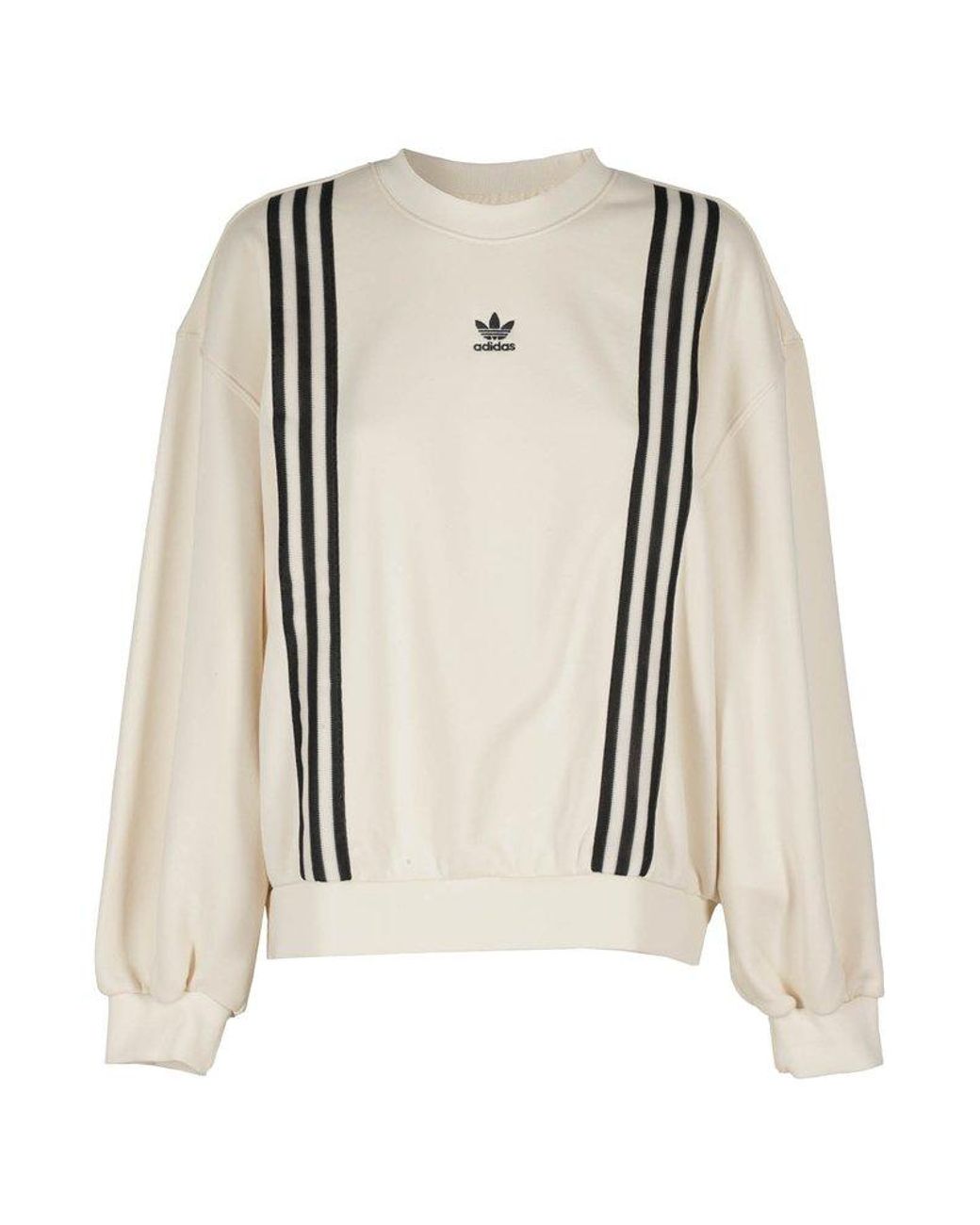 adidas Originals Adicolor 70s 3-stripes Sweatshirt in White | Lyst