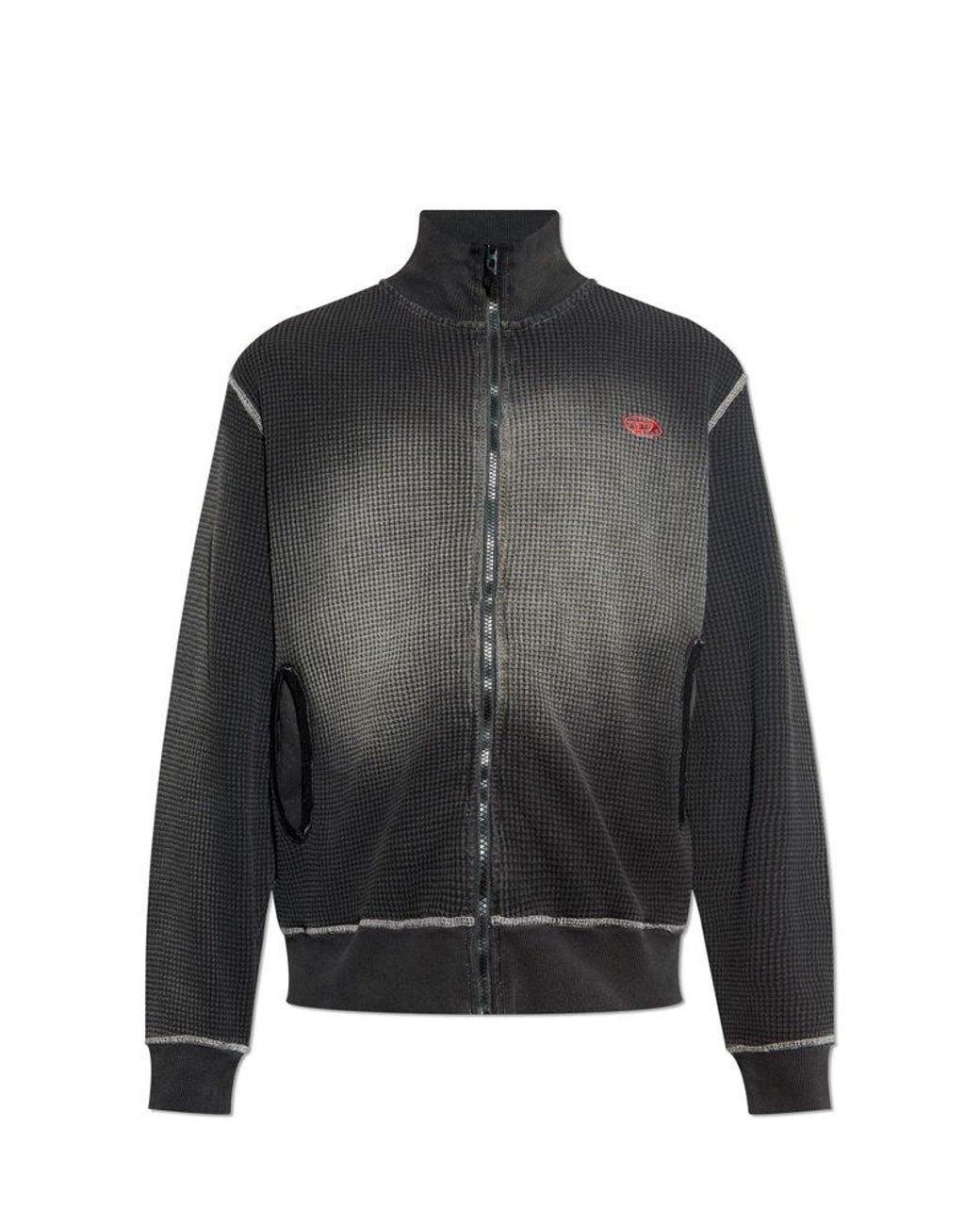 DIESEL Sweatshirt S-Wafy-Zip in Black for Men | Lyst