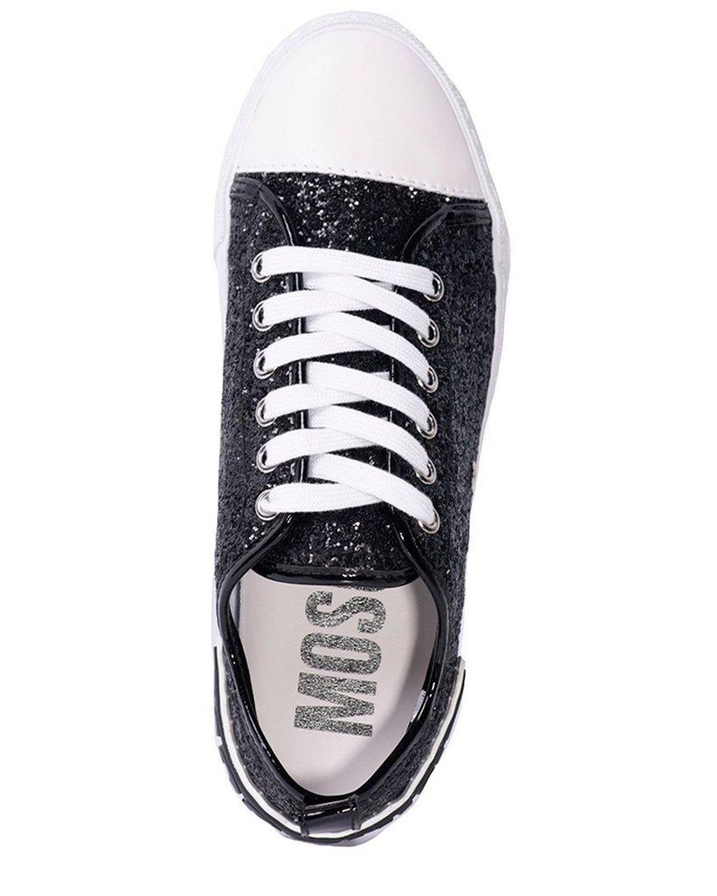 【MOSCHINO】ロゴプールスライダーブラック Black Sneakers with logo Moschino - Puma Training Dispurse
