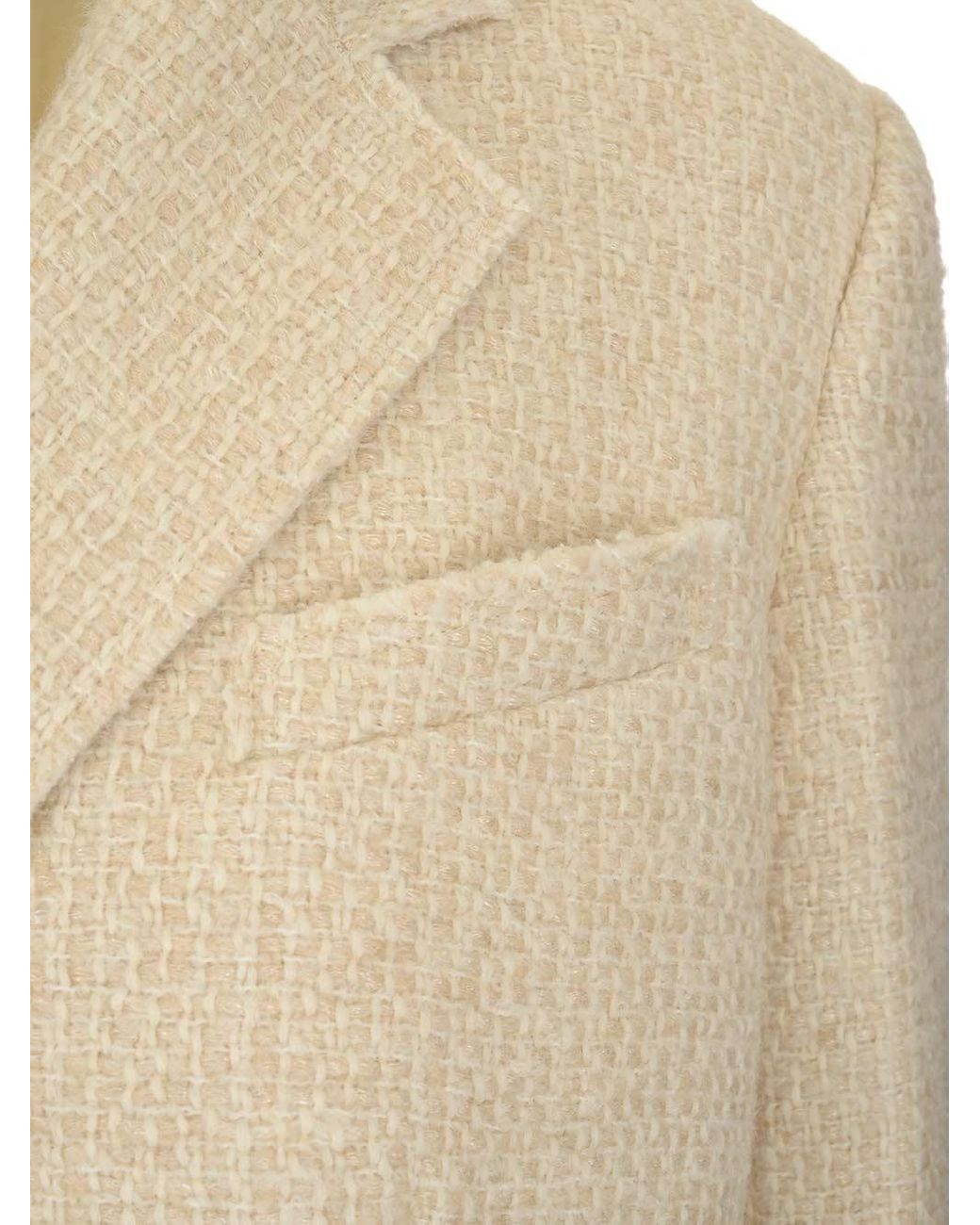 Theory Piazza Tweed Jacket in White | Lyst
