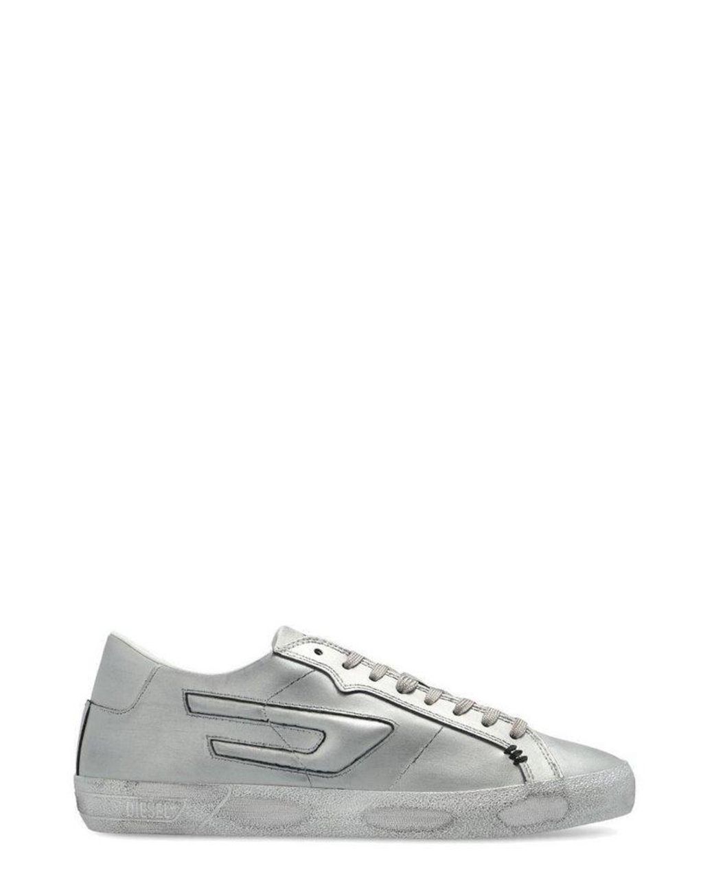 DIESEL S-leroji Low W Distressed-finish Sneakers in Grey | Lyst Canada