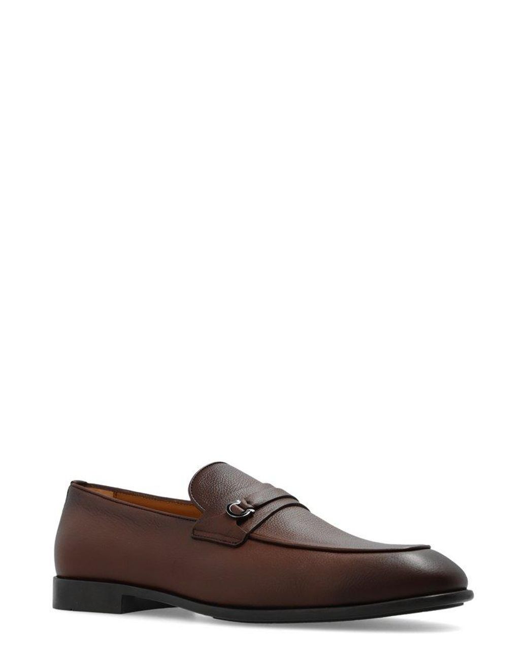 Ferragamo hot sale tan loafers
