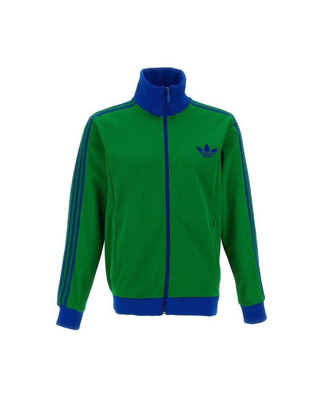 adidas Heritage Striped Track Jacket in Green for Men Lyst