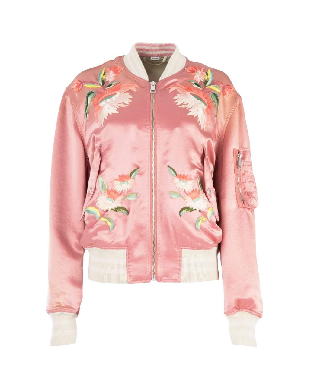 pink gucci bomber jacket