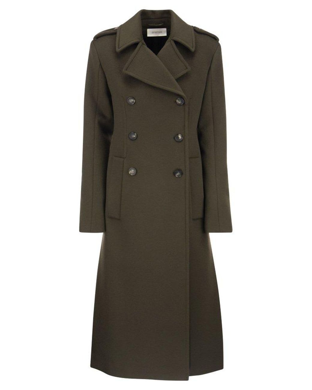 Sportmax green coat shop