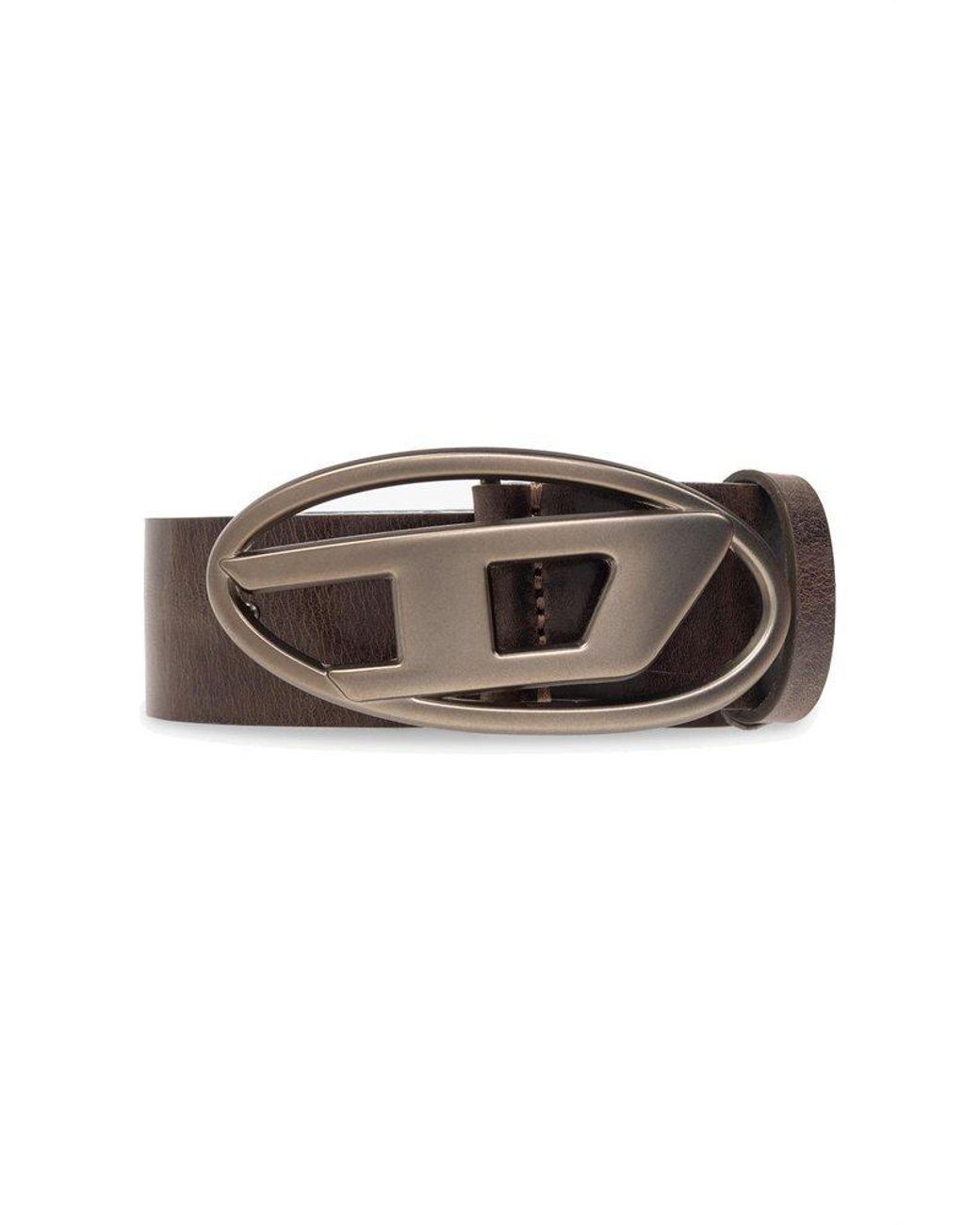 DIESEL 'oval D Logo B-1dr' Belt in Brown | Lyst