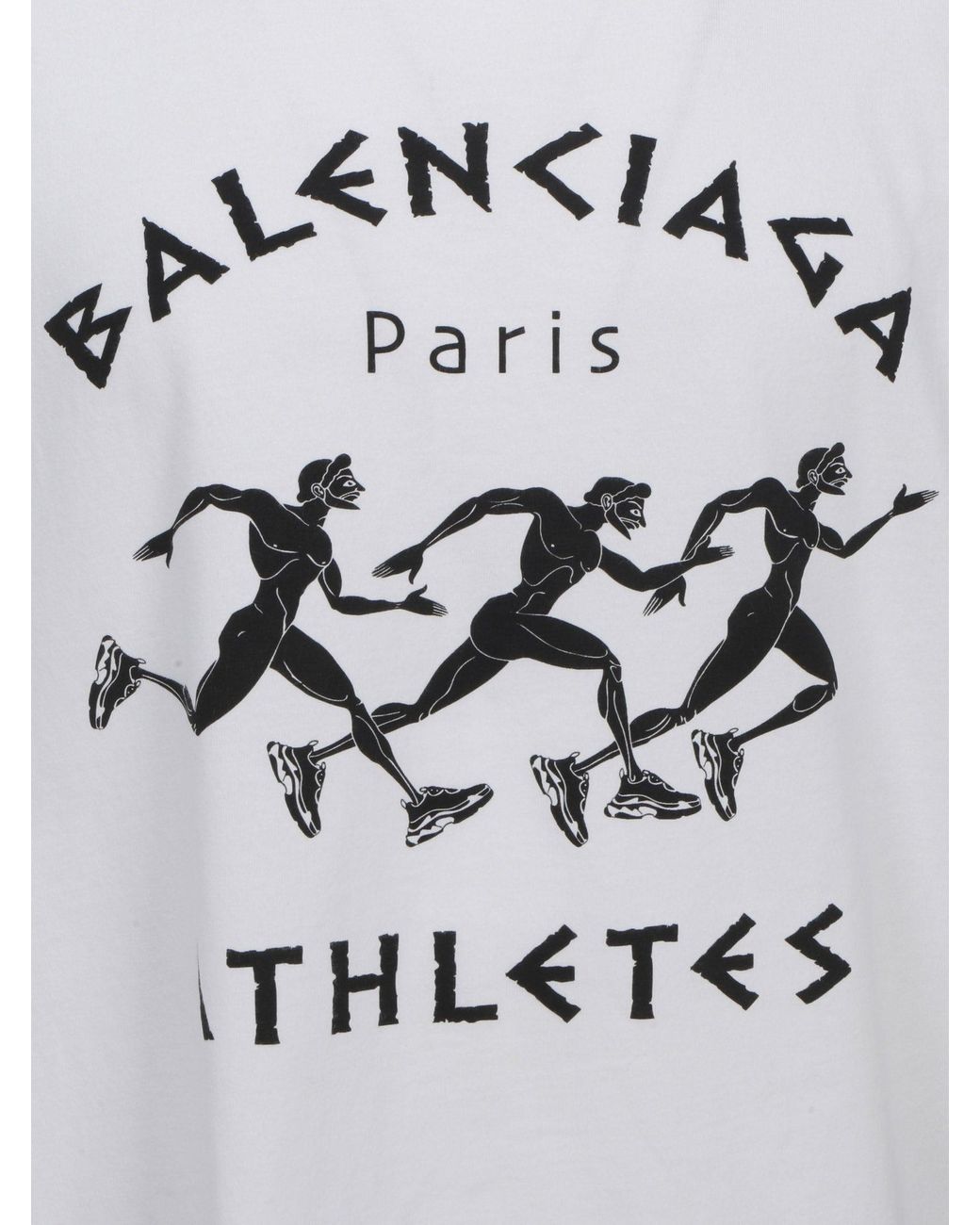 Balenciaga Athletes Print T-shirt in White for Men | Lyst
