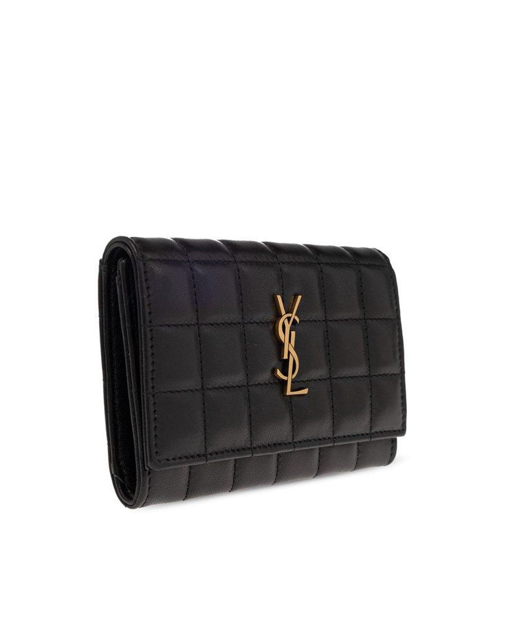 gaby large flap wallet in quilted lambskin