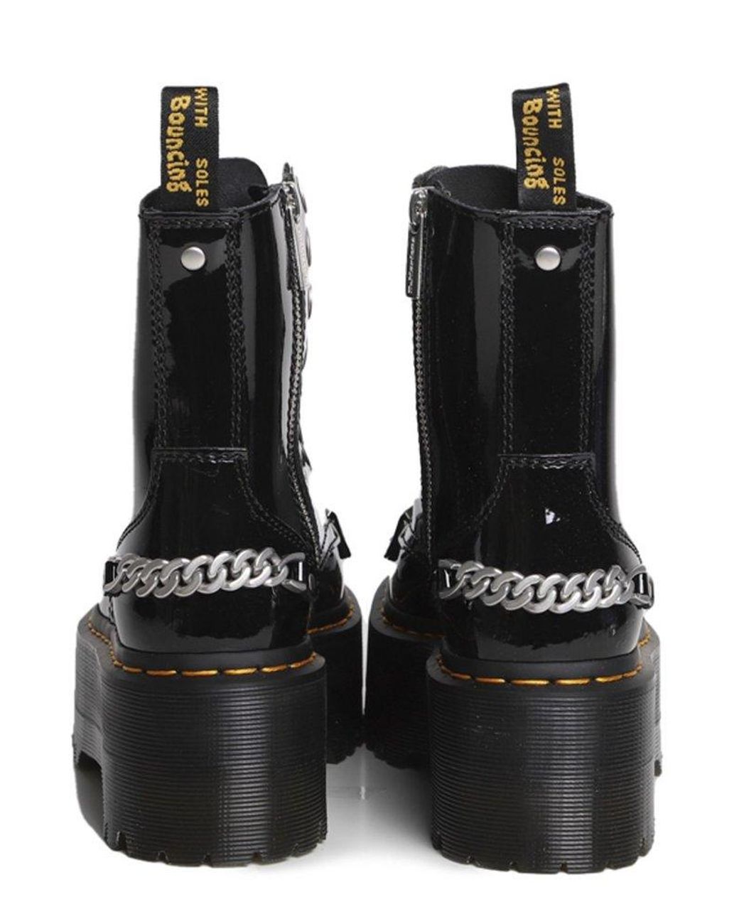 Dr. Martens Jadon Max Chain Platform Boots in Black | Lyst
