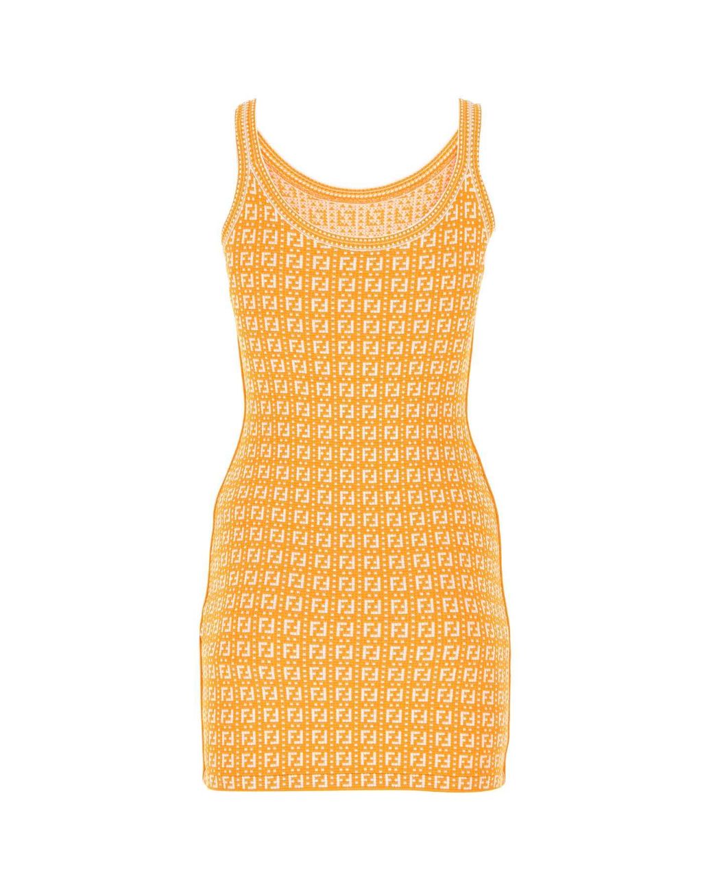 Fendi yellow dress clearance
