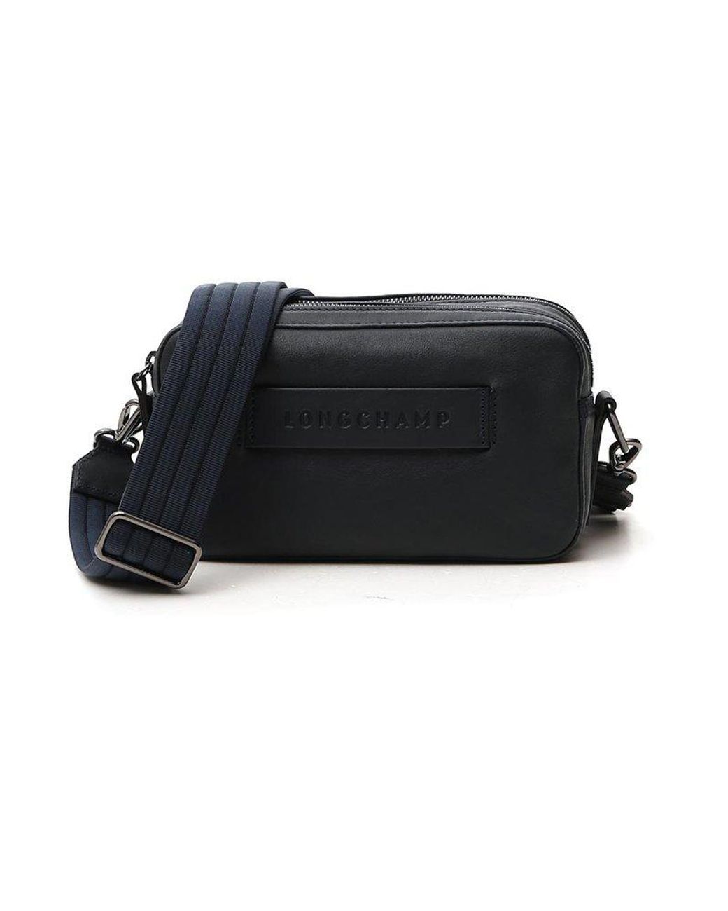 Longchamp 3d Logo Crossbody Bag in Black | Lyst
