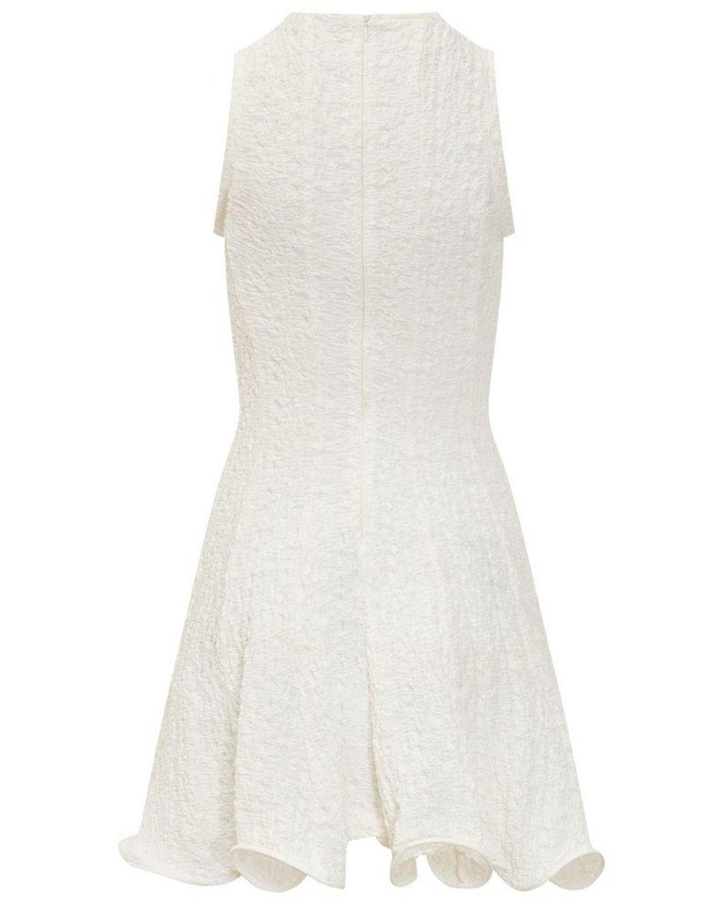 オールインワン・サロペット Msgm Sleeveless Rushed Mini Dress MSGM Sleeveless Ruched Minidress | White | FARFETCH