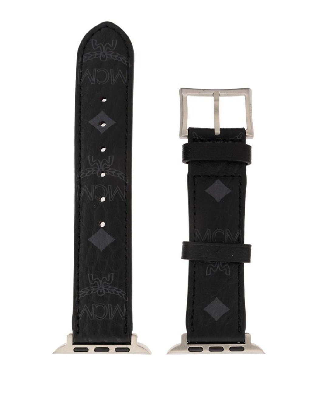 MCM Interchangeable Apple Watch Strap in Black for Men Lyst