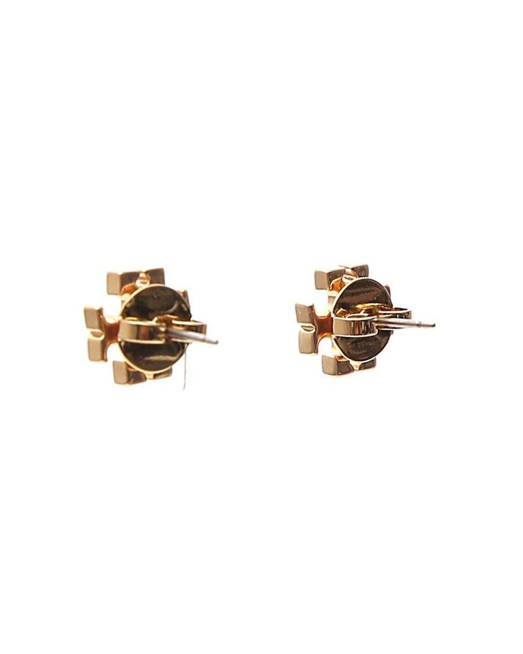 Amazon.com: Tory Burch Women's Logo Stud Earrings, Rose Gold, One Size:  Clothing, Shoes & Jewelry