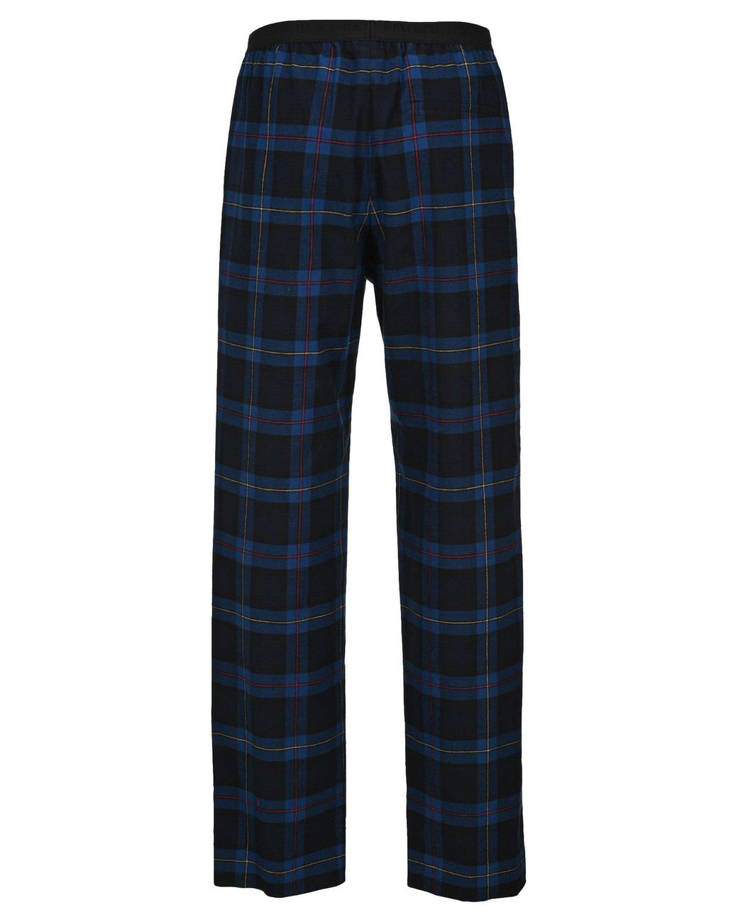 Balenciaga Blue Checked Flannel Trousers for Men | Lyst