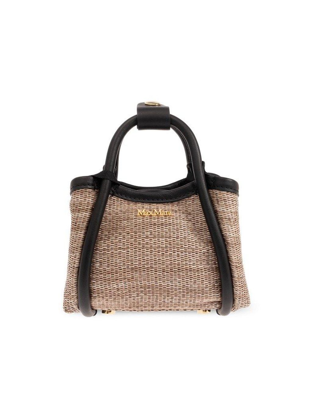 MAX MARA マリン XXS ロゴ プレート ショルダー バッグ Max Mara マリン XXS ロゴ プレート ショルダー バッグ (Max