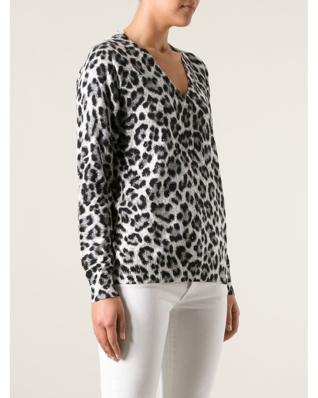 Michael kors leopard sweater outlet