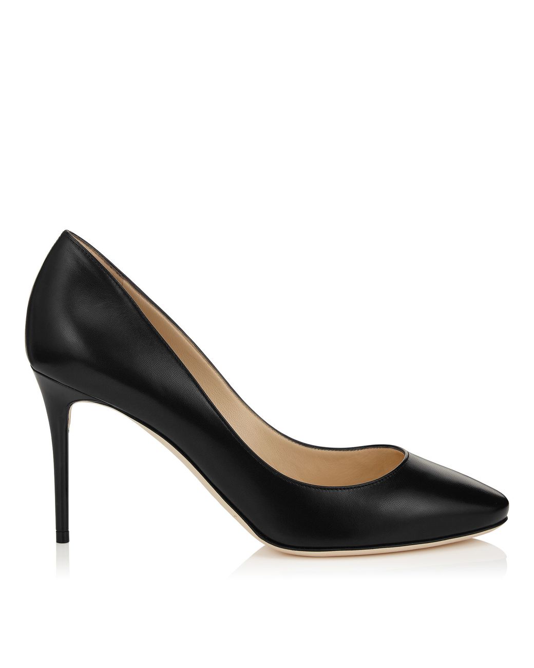 Jimmy Choo Esme 85 Black Kid Leather Round Toe Pumps Lyst