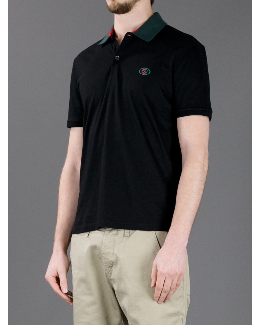 Gucci Polo Shirt in Black for Men Lyst