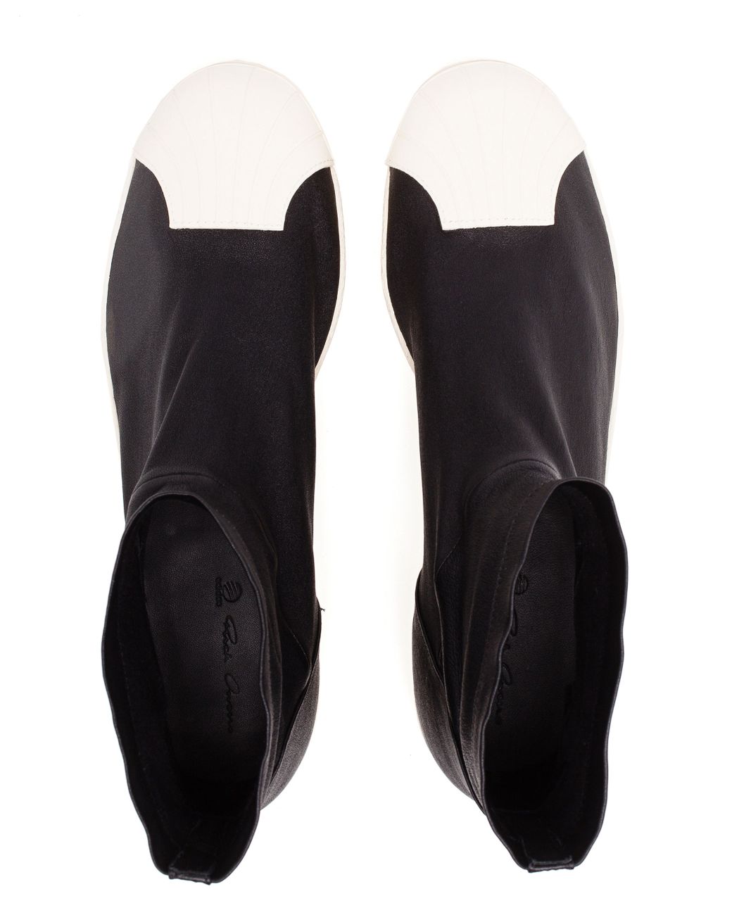 Rick Owens X Adidas 'superstar' Stretch Leather Ankle Boots in Black | Lyst  Australia