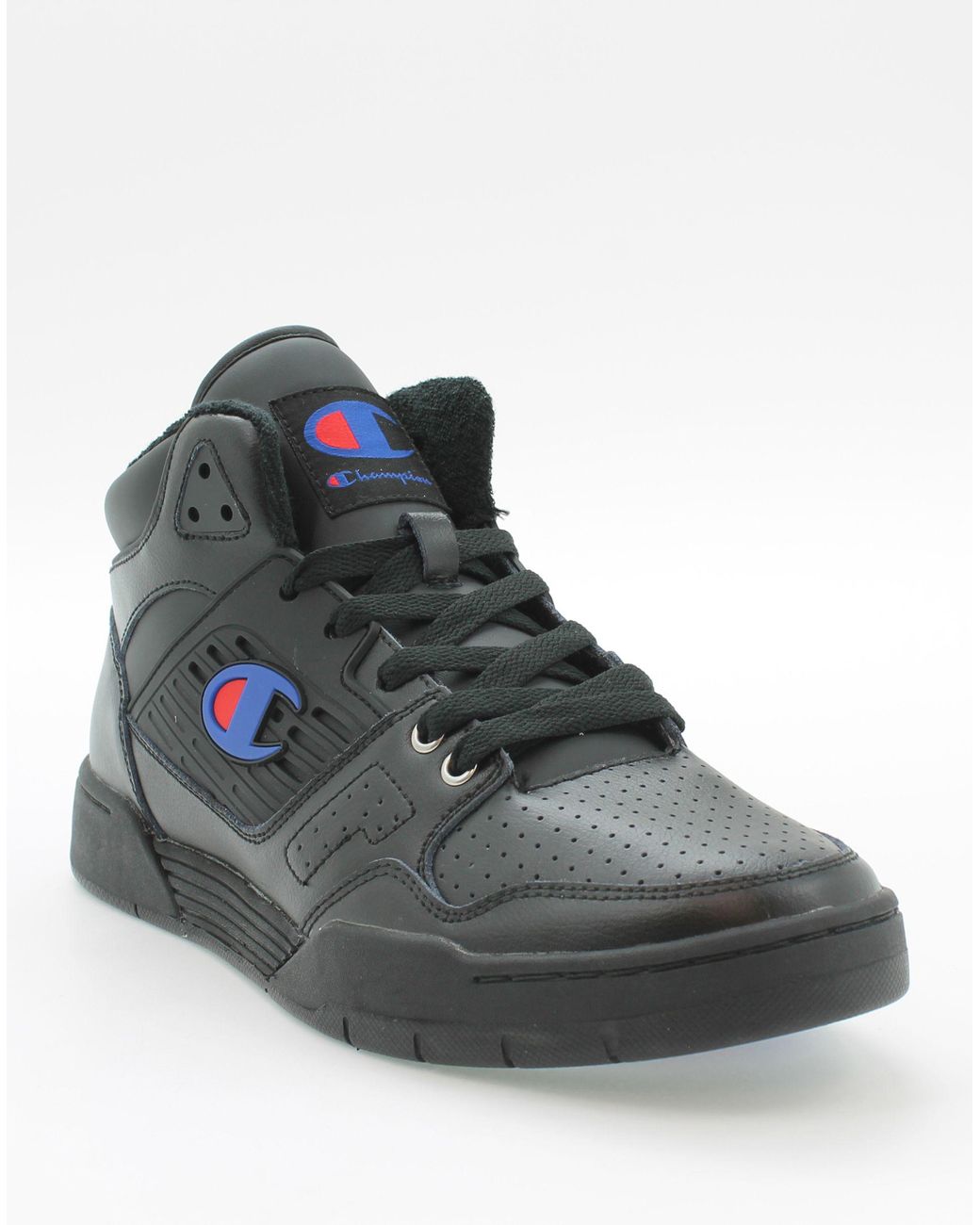 Champion Life® 3 On 3 Black Leather Shoes for Men | Lyst