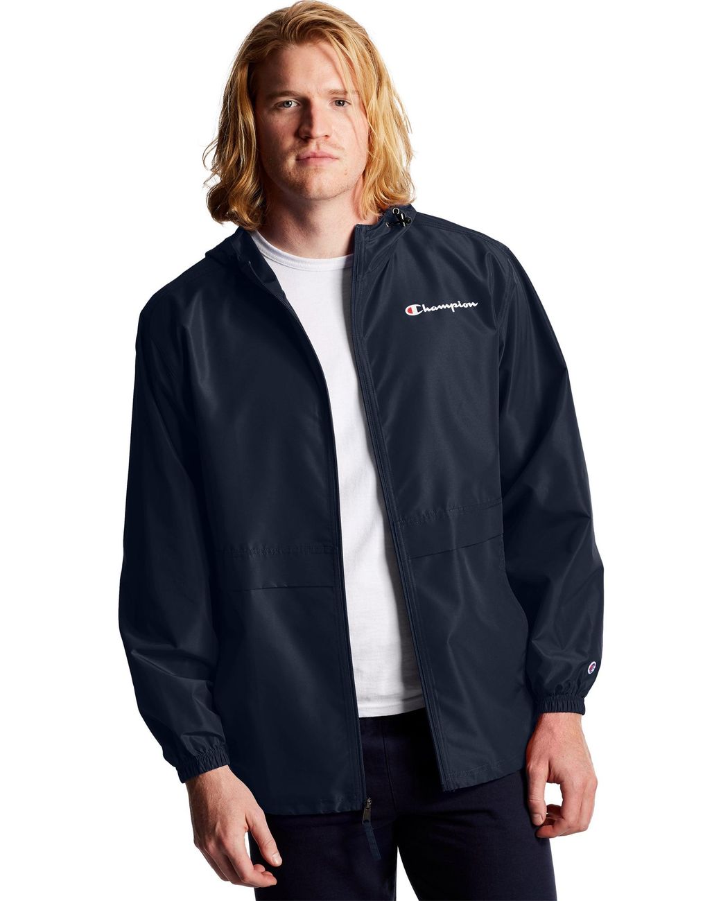 Champion Athletics Full Zip Jacket in Navy (Blue) for Men - Lyst