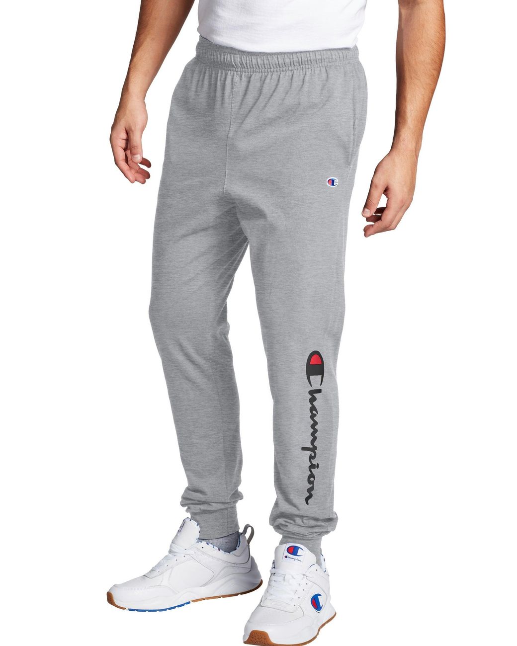 champion grey joggers mens