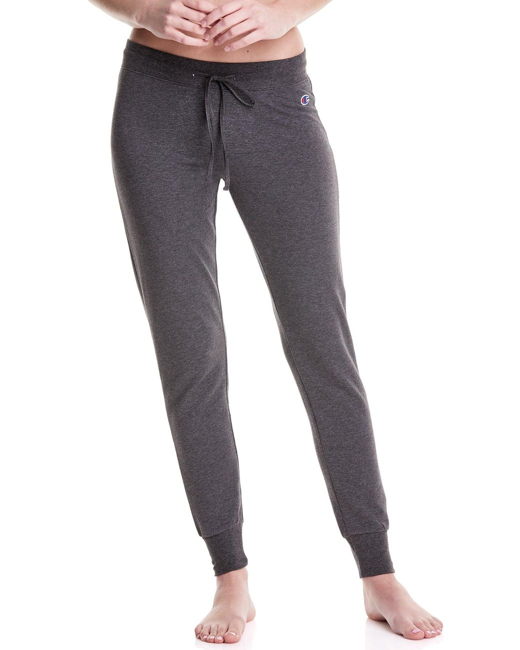Champion Cotton French Terry Sleep Tights in Granite Heather (Gray) | Lyst