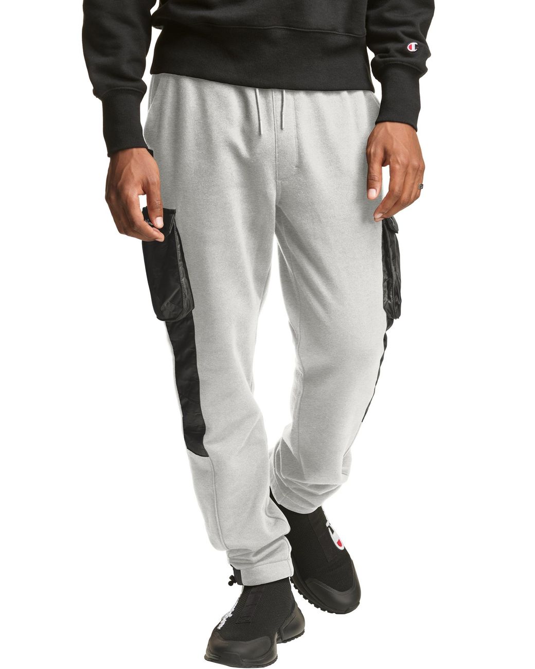 Champion Exclusive Super Fleece Cargo Joggers With Woven Accents in ...