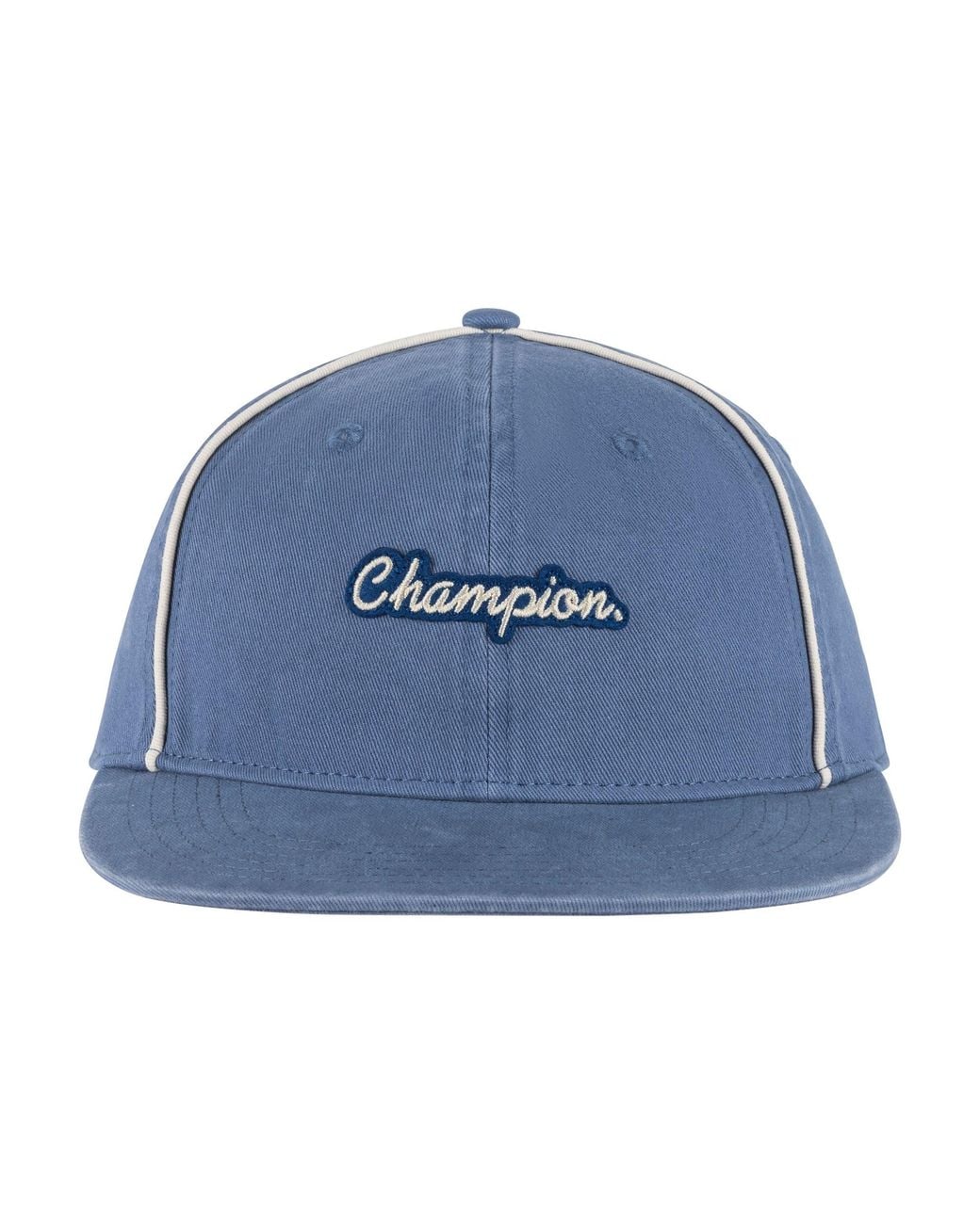Champion Blue Alt Script Flat Brim Adjustable Hat