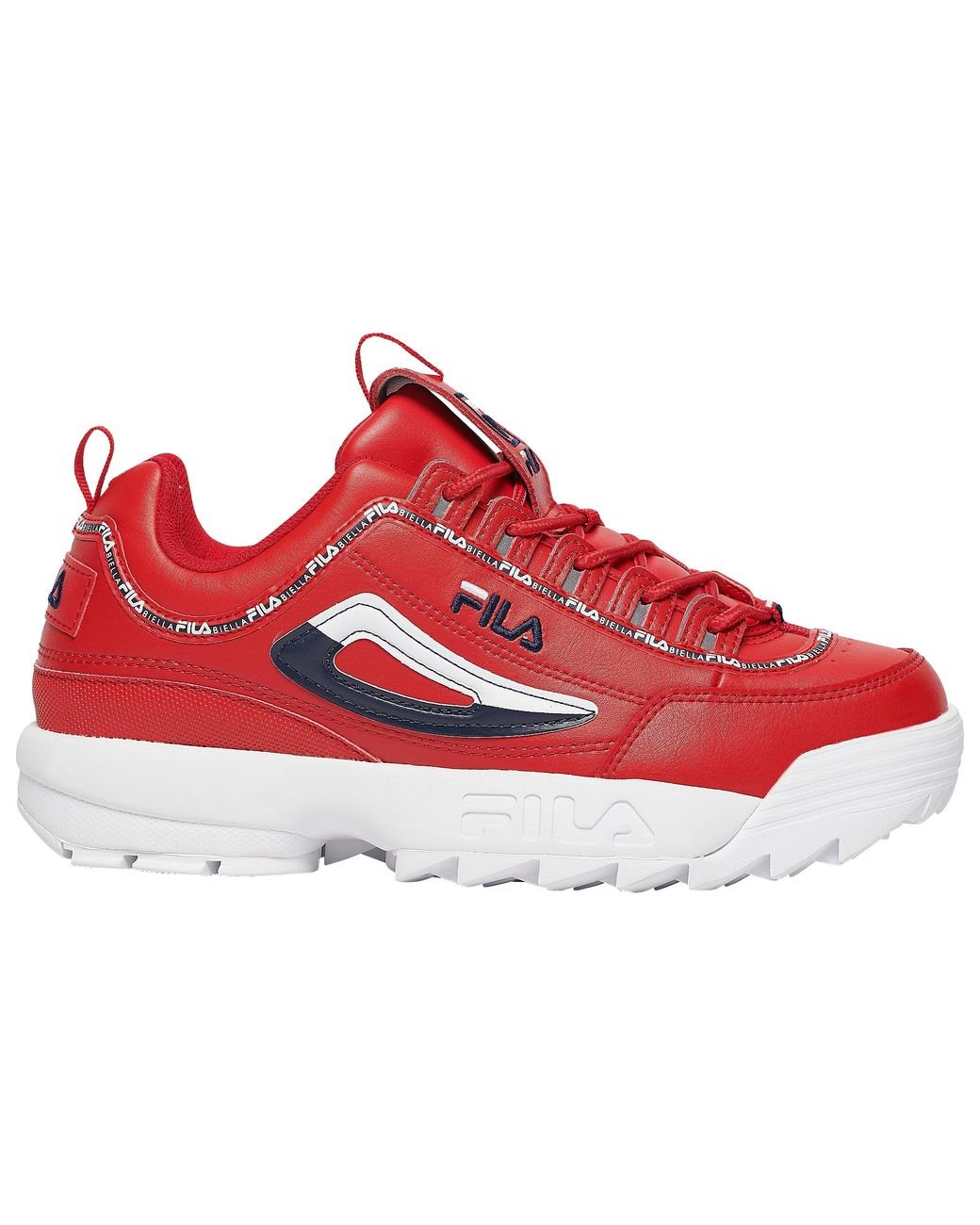 fila shoes red white and blue