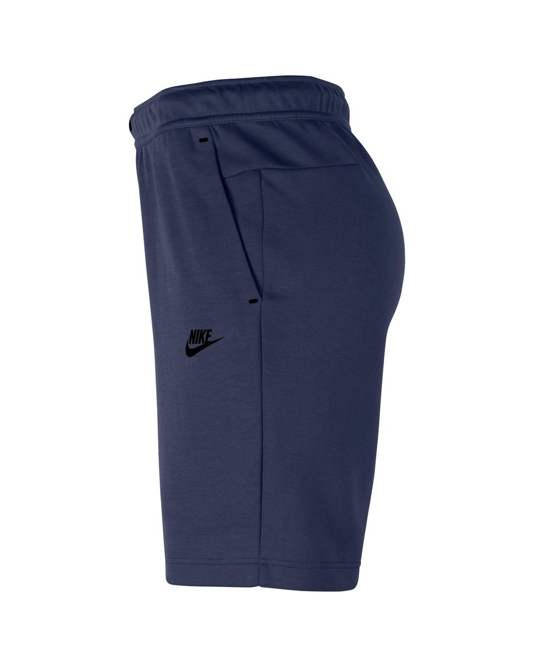 blue tech fleece shorts