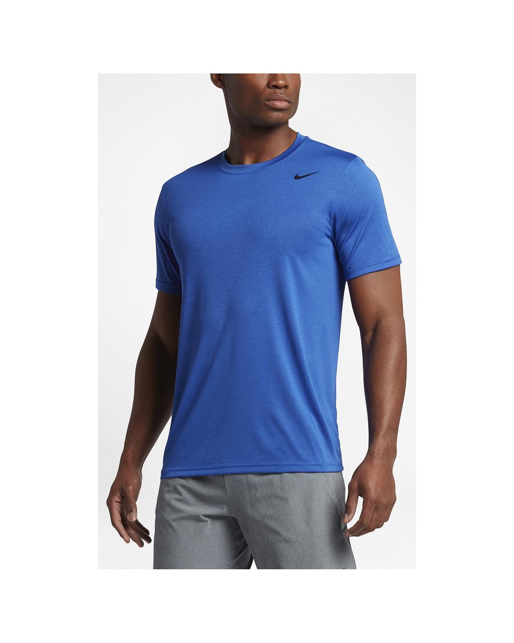 Nike Synthetic Legend 2.0 Short Sleeve Football T-shirt in Blue for Men ...
