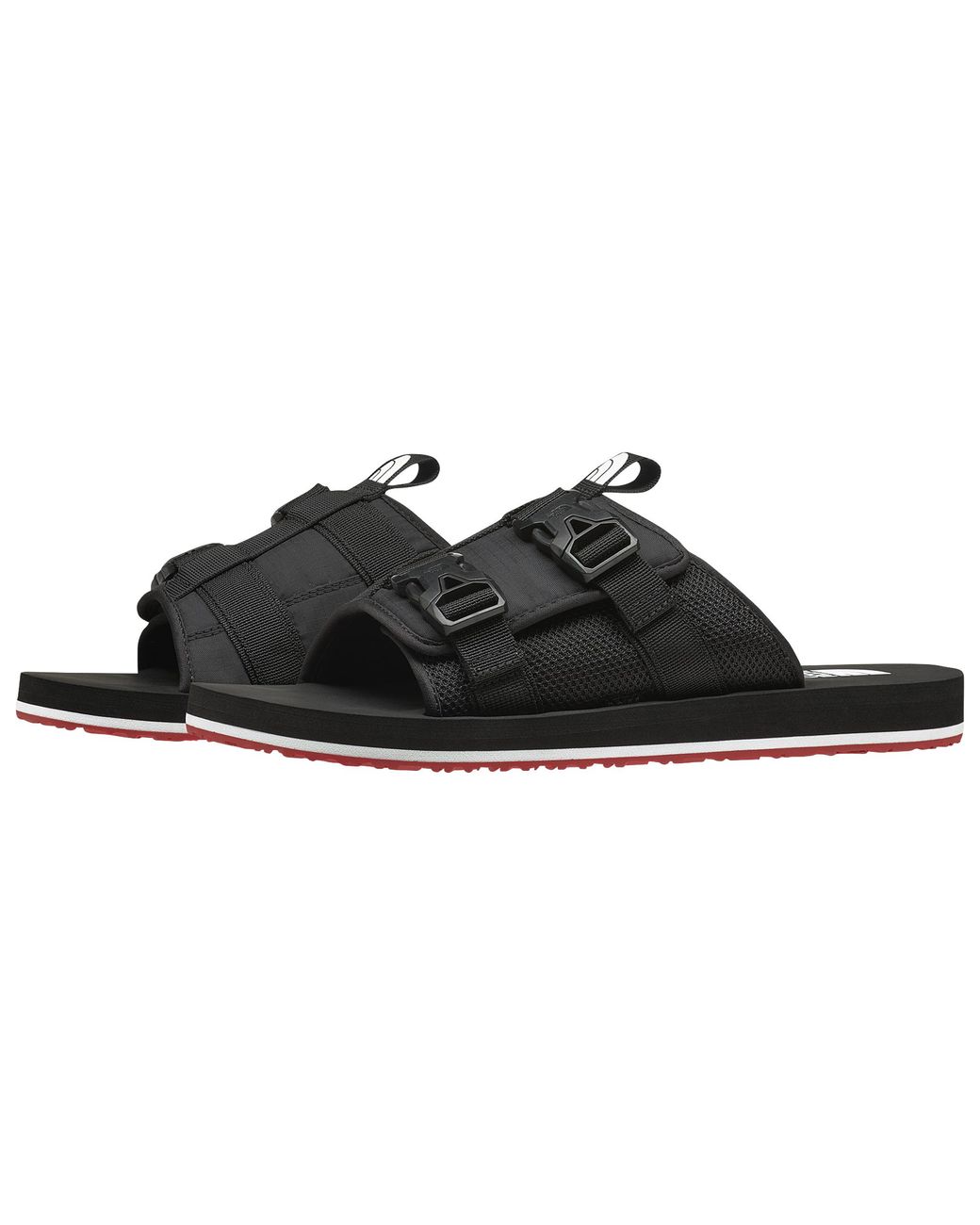 The North Face Rubber Eqbc Slides - Shoes in Black/Red (Black) for Men - Lyst