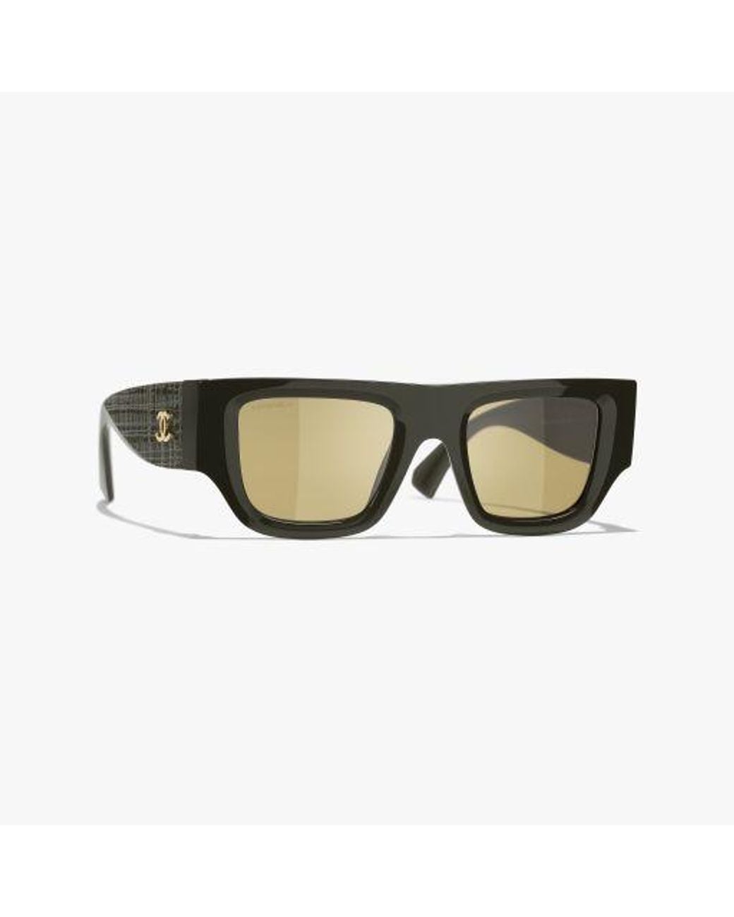 Chanel Green Square Sunglasses